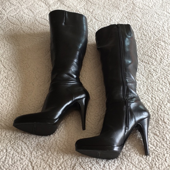 Nine West Women's Leather Boots Size 10 M - Picture 2 of 6